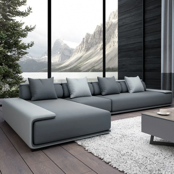 Best Choice Products Linen Sectional Sofa for Home, Apartment, Dorm, Bonus Room, Compact Spaces w/Chaise Lounge, 3-Seat, L-Shape Design, Reversible Ottoman Bench, 680lb Capacity